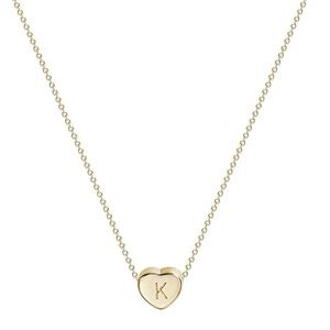 Gold initial necklace